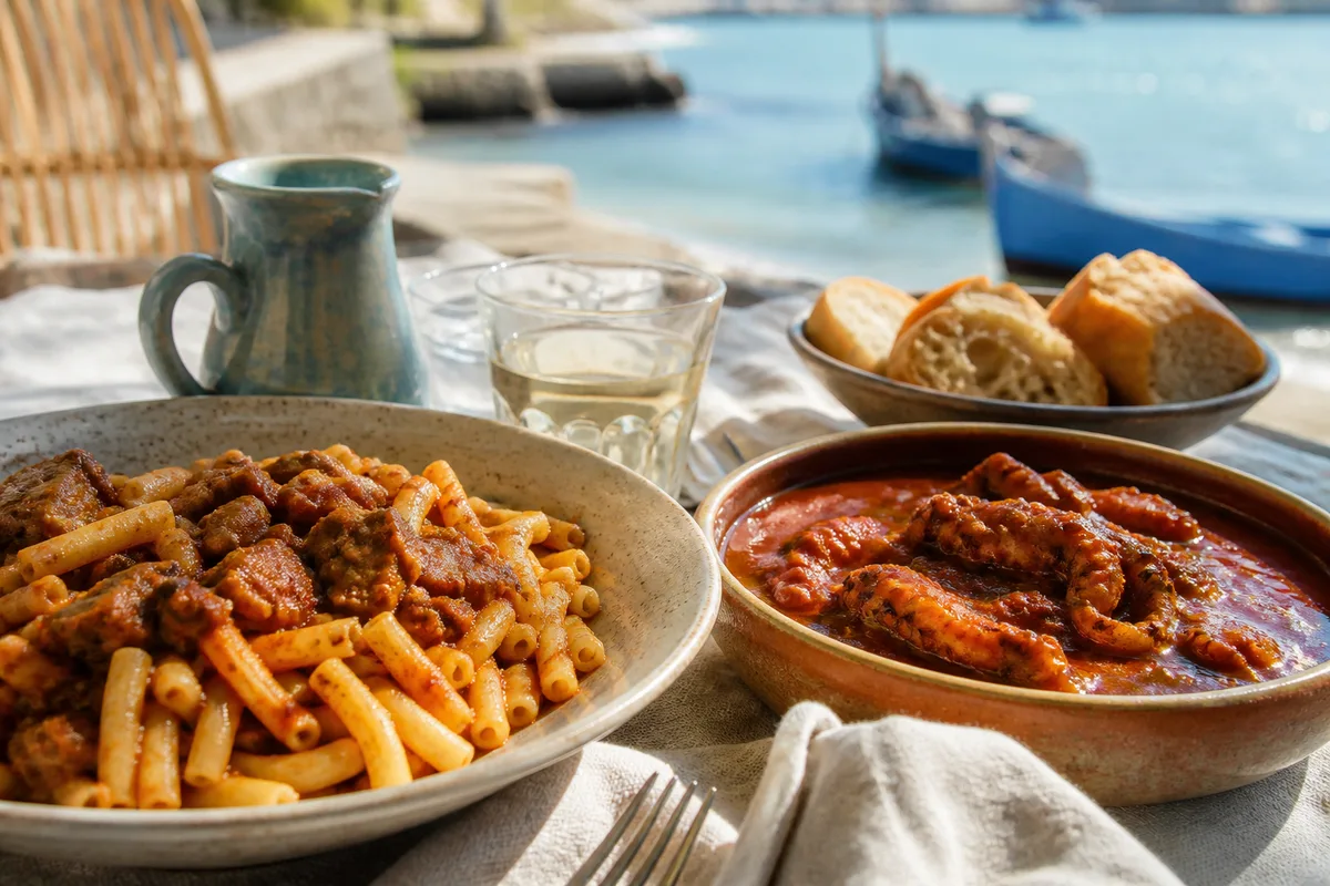 Macaronade et rouille de seiche, le dimanche sétois dans l'assiette